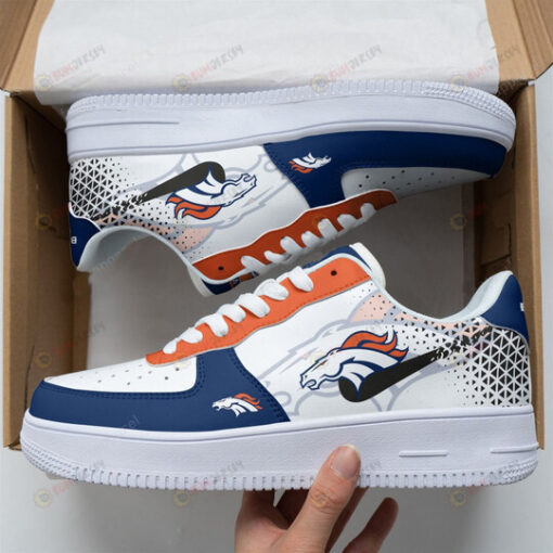 Denver Broncos Shadow Logo Pattern Air Force 1 Printed