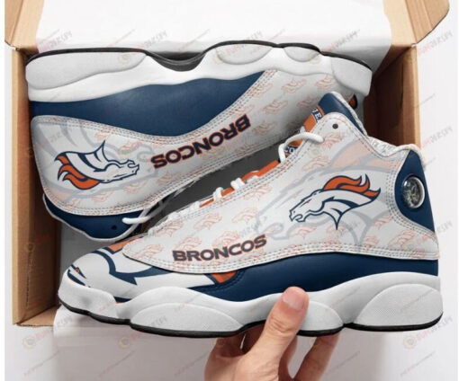 Denver Broncos Team Form Air Jordan 13 Sneakers Sport Shoes