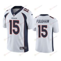 Denver Broncos Travis Fulgham 15 White Vapor Limited Jersey - Men's