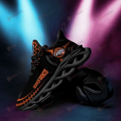 Denver Broncos Triangle Pattern Black 3D Max Soul Sneaker Shoes