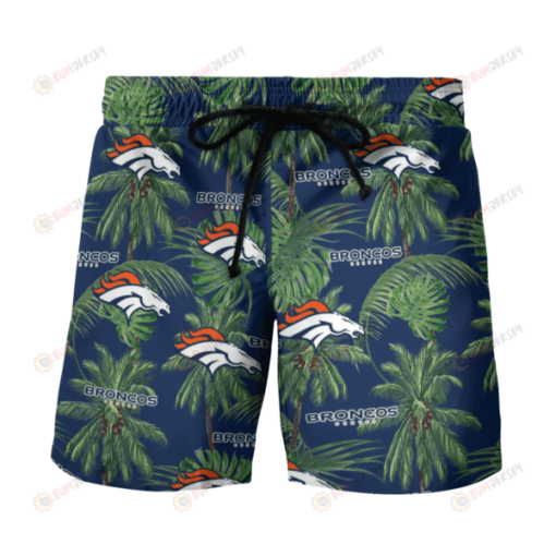 Denver Broncos Tropical Palm Tree awaiian Short Summer Shorts Men Shorts - Print Shorts