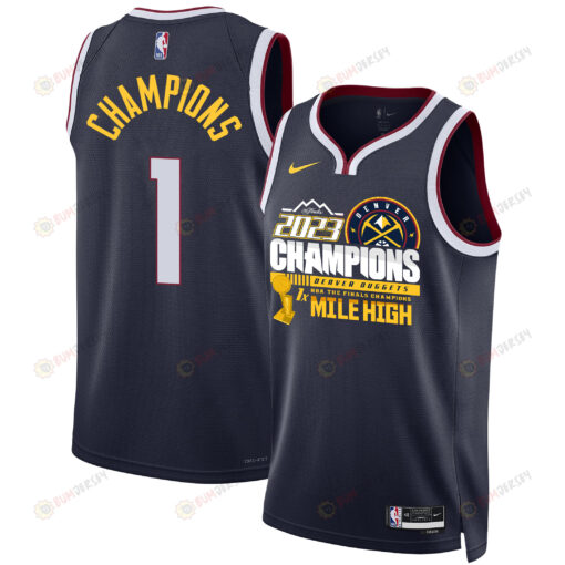 Denver Nuggets 1st Mile High Champions The Finals 2023 Swingman Jersey - Black