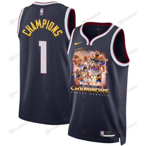 Denver Nuggets Advance To 2023 Champions Swingman Jersey - Black