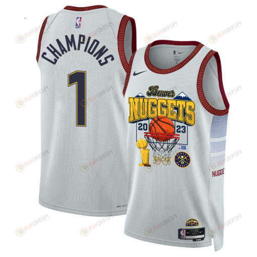 Denver Nuggets Champions 2023 Swingman Jersey Golden Legacy - White