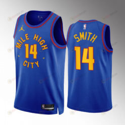 Denver Nuggets Ish Smith 14 Statement Edition 2022-23 Blue Jersey Mile High City