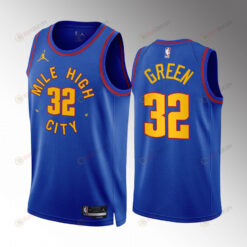 Denver Nuggets Jeff Green 32 2022-23 Statement Edition Blue Jersey Mile High City