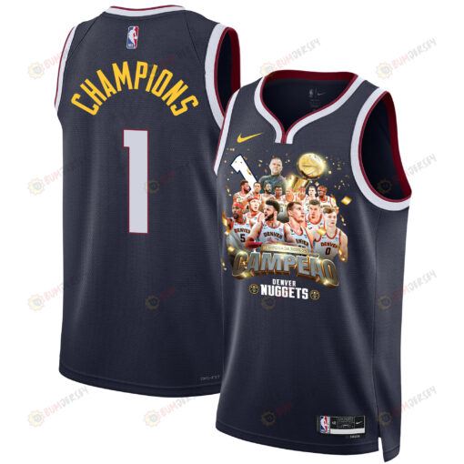 Denver Nuggets Journey To 1st Championship 2023 The Finals Swingman Jersey - Black