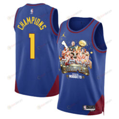 Denver Nuggets Journey To 1st Championship 2023 The Finals Swingman Jersey - Blue