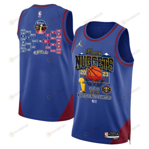 Denver Nuggets Lineup Road To The Final Champions 2023 Swingman Jersey - Blue