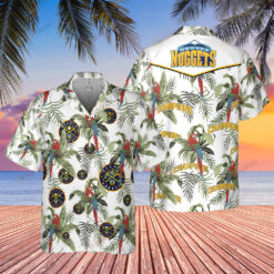 Denver Nuggets Tropical And Basketball Champions Pattern Print Hawaiian Shirt
