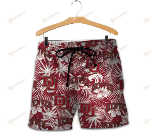 Denver Pioneers Men Shorts Tropical Seamless