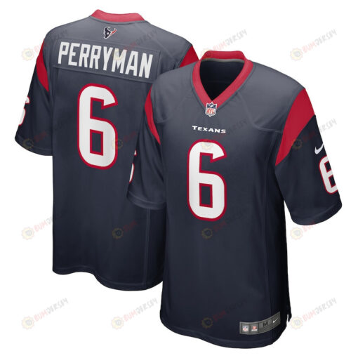 Denzel Perryman 6 Houston Texans Game Men Jersey - Navy