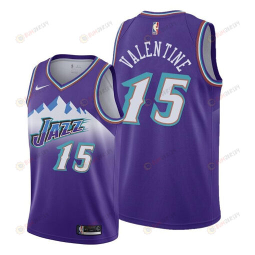 Denzel Valentine 15 Utah Jazz 2022 Classic Edition Purple Jersey - Men Jersey