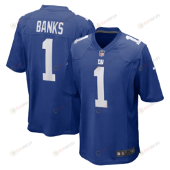 Deonte Banks New York Giants 2023 NFL Draft First Round Pick Game Jersey - Royal