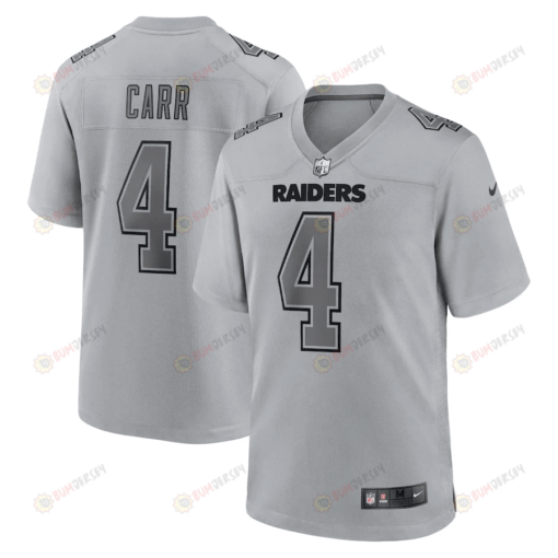 Derek Carr 4 Las Vegas Raiders Men Atmosphere Fashion Game Jersey - Gray