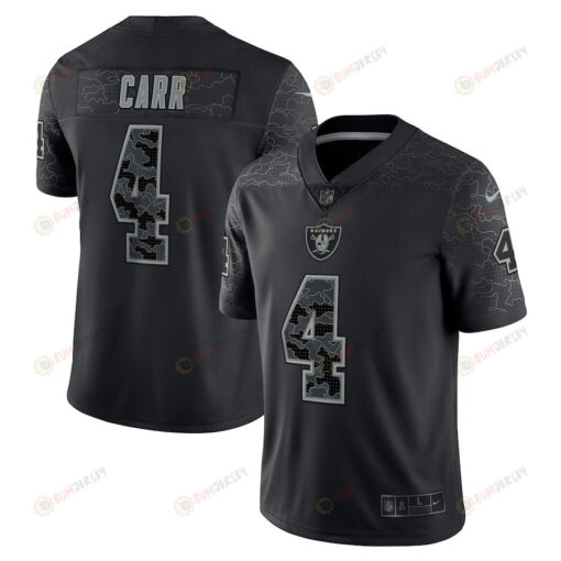 Derek Carr Las Vegas Raiders RFLCTV Limited Jersey - Black