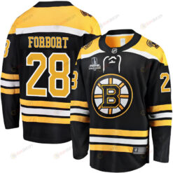 Derek Forbort 28 Boston Bruins Stanley Cup 2023 Playoffs Patch Home Breakaway Men Jersey - Black