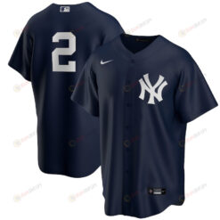 Derek Jeter 2 New York Yankees Alternate Player Jersey - Navy