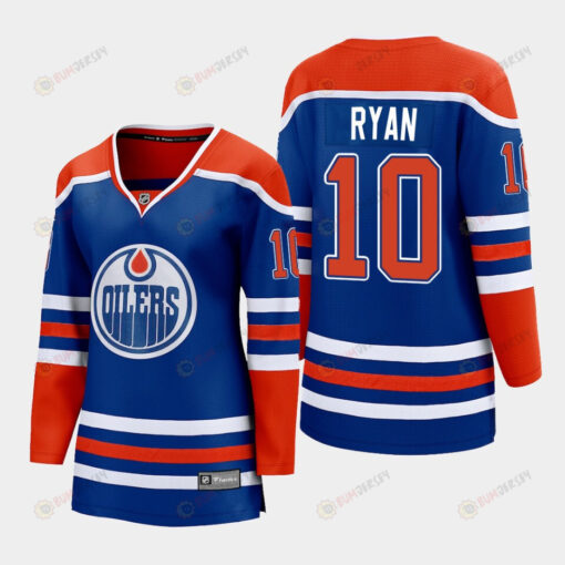 Derek Ryan 10 Edmonton Oilers 2022-23 Home Women Premier Breakaway Player Jersey Royal