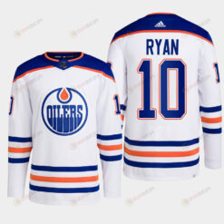 Derek Ryan 10 Edmonton Oilers White Jersey 2022-23 Primegreen Away