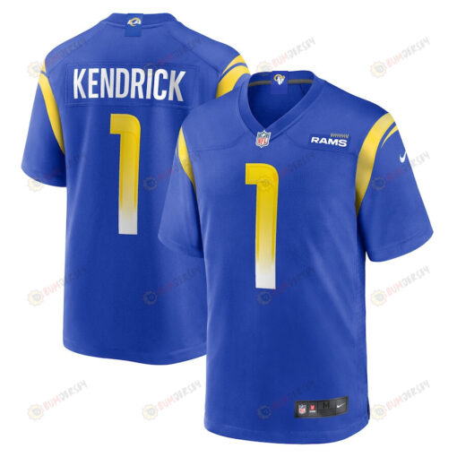 Derion Kendrick 1 Los Angeles Rams Game Men Jersey - Royal