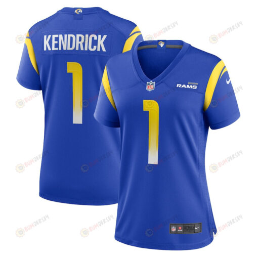 Derion Kendrick 1 Los Angeles Rams Game Women Jersey - Royal