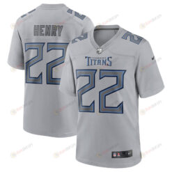 Derrick Henry 22 Tennessee Titans Atmosphere Fashion Game Jersey - Gray