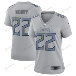 Derrick Henry 22 Tennessee Titans Women's Atmosphere Fashion Game Jersey - Gray