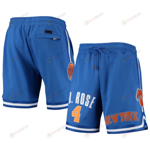 Derrick Rose 4 New York Knicks Blue Team Player Shorts - Men