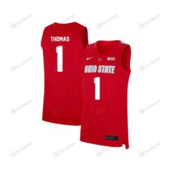 Deshaun Thomas 1 Ohio State Buckeyes Elite Basketball Men Jersey - Red