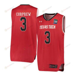 Deshawn Corprew 3 Texas Tech Red Raiders Basketball Jersey Red