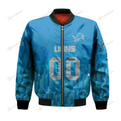 Detroit Lions Bomber Jacket 3D Printed Team Logo Custom Text And Number