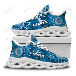 Detroit Lions Custom Name Logo Pattern 3D Max Soul Sneaker Shoes