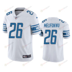 Detroit Lions Ifeatu Melifonwu 26 White Vapor Limited Jersey