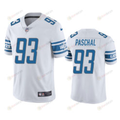 Detroit Lions Josh Paschal 93 White Vapor Limited Jersey