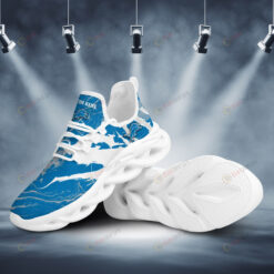 Detroit Lions Logo Unique Pattern Custom Name 3D Max Soul Sneaker Shoes