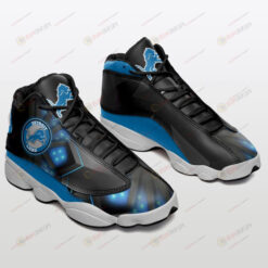 Detroit Lions Pattern In Black Air Jordan 13 Shoes Sneakers