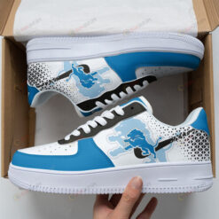 Detroit Lions Shadow Logo Pattern Air Force 1 Printed