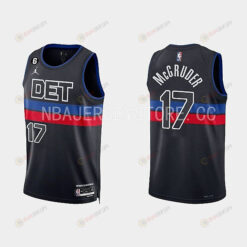 Detroit Pistons 17 Rodney McGruder 2022-23 Statement Edition Black Men Jersey