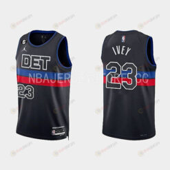 Detroit Pistons 23 Jaden Ivey 2022-23 Statement Edition Black Men Jersey