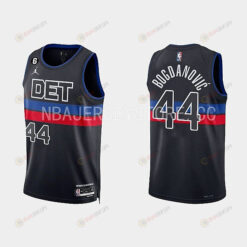 Detroit Pistons 44 Bojan Bogdanovic 2022-23 Statement Edition Black Men Jersey