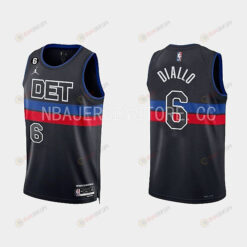 Detroit Pistons 6 Hamidou Diallo 2022-23 Statement Edition Black Men Jersey