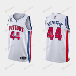 Detroit Pistons Bojan Bogdanovic 44 2022-23 Association Edition White Men Jersey Swingman