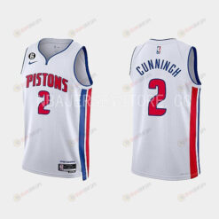 Detroit Pistons Cade Cunningham 2 2022-23 Association Edition White Men Jersey Swingman