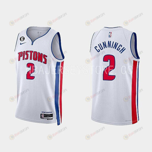 Detroit Pistons Cade Cunningham 2 2022-23 Association Edition White Men Jersey Swingman