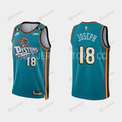 Detroit Pistons Cory Joseph 18 2022-23 Classic Edition Teal Men Jersey