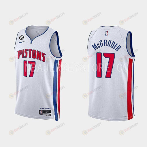 Detroit Pistons Rodney McGruder 17 2022-23 Association Edition White Men Jersey Swingman