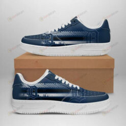 Detroit Tigers Logo Pattern Air Force 1 Printed In Blue