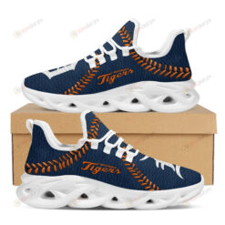 Detroit Tigers Logo Seam Pattern 3D Max Soul Sneaker Shoes