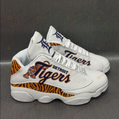 Detroit Tigers White Air Jordan 13 Sneakers Sport Shoes